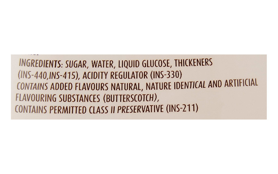 Mapro Toppings Butterscotch Syrup   Plastic Bottle  500 millilitre